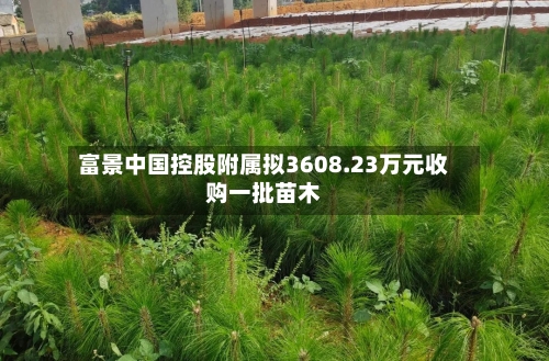 富景中国控股附属拟3608.23万元收购一批苗木