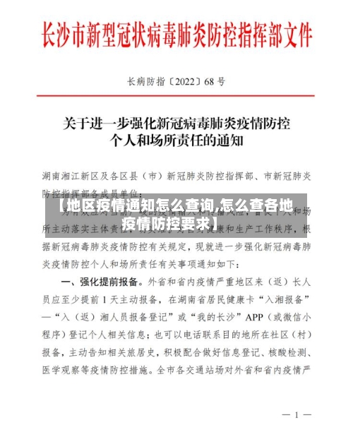 【地区疫情通知怎么查询,怎么查各地疫情防控要求】-第2张图片