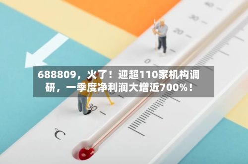 688809，火了！迎超110家机构调研，一季度净利润大增近700%！