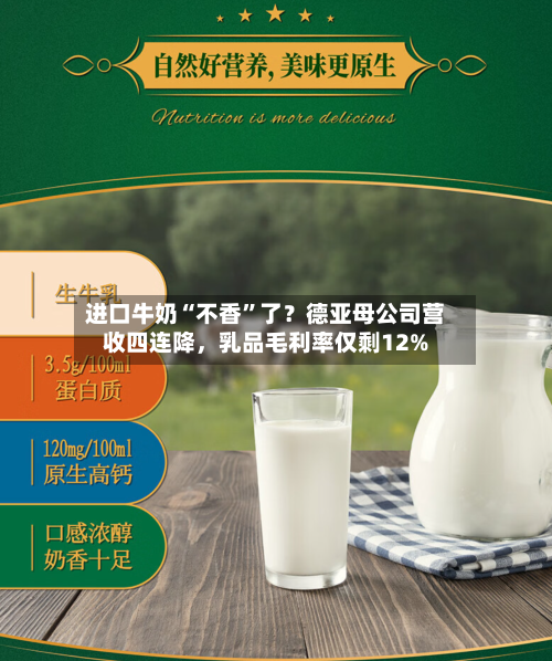 进口牛奶“不香”了？德亚母公司营收四连降	，乳品毛利率仅剩12%-第2张图片