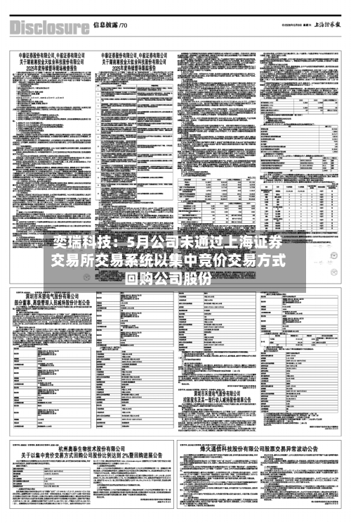 奕瑞科技：5月公司未通过上海证券交易所交易系统以集中竞价交易方式回购公司股份-第2张图片