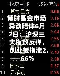 博时基金市场异动陪伴6月2日：沪深三大指数反弹，创业板指涨2.66%